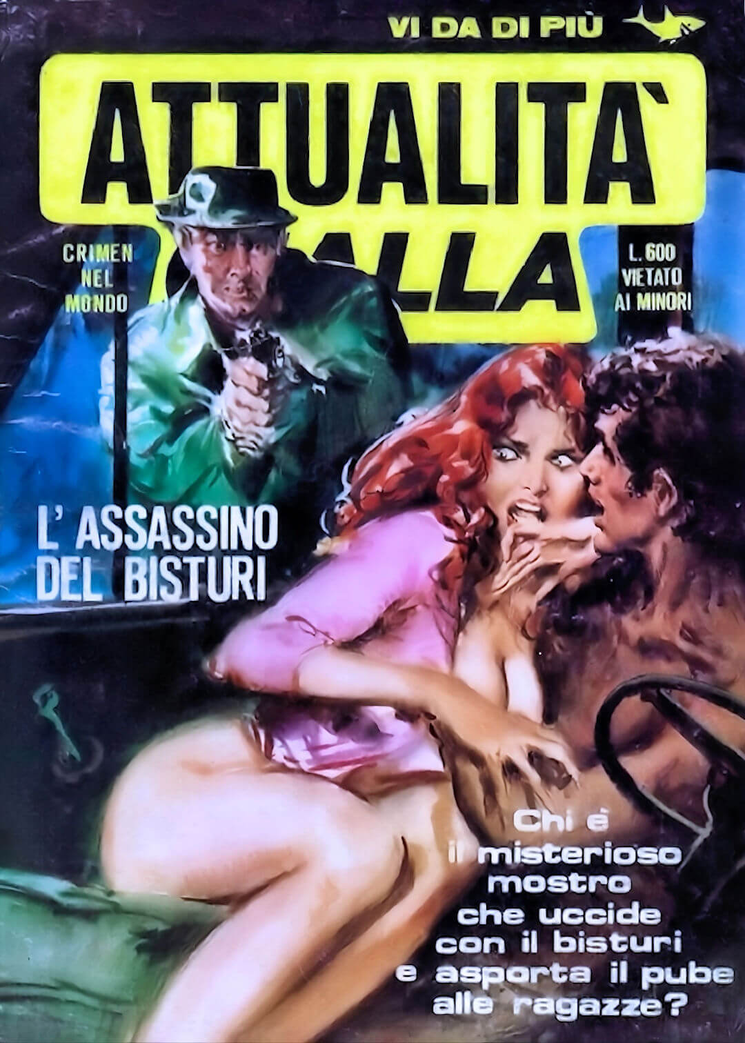 Copertina del fumetto “L’assassino del bisturi”